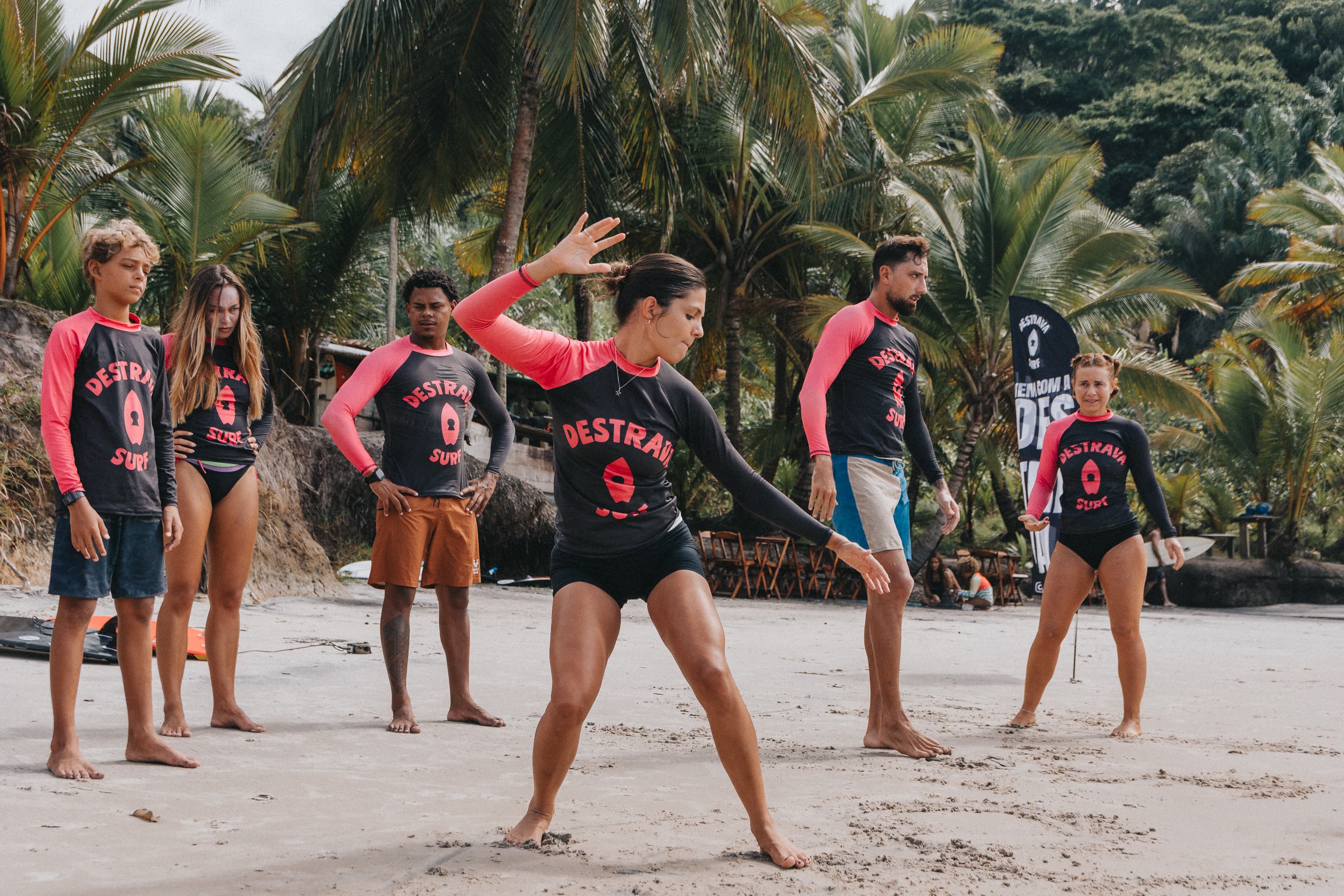 Warm-up na areia — Destrava Surf